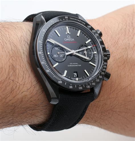 omega speedmaster dark side of the moon co-axial chronometer chronograph|omega speedmaster black dials.